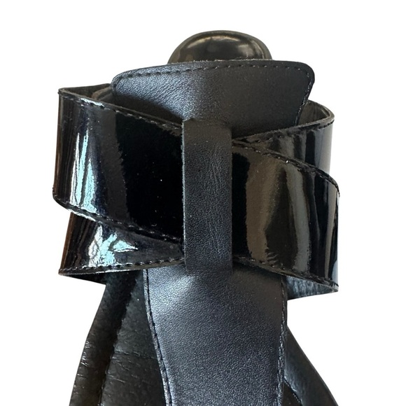 DONALD J PLINER DITO TOE POST MIXED MATERIAL WEDGE SANDALS SIZE 7.5 - Picture 7 of 12